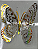 ENFEITE BORBOLETA METALIZADA 6CM C/12 - Imagem 1