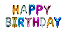 Balão Metalizado Happy Birthday Script 16" c/ 1un - Imagem 2