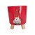 Cachepot Acrilico Pliê c/ Pés Madeira Elfo Natal 11,5cmX14cm- 1un. - Imagem 1