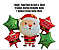 KIT BALÃO METALIZADO ESTRELAS PAPAI NOEL 18POL. - 5UN. - Imagem 2