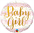 BALÃO METALIZADO 18" REDONDO BABY GIRL 46CM - Imagem 2