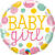 BALÃO METALIZADO 18" REDONDO BABY GIRL 46CM - Imagem 1