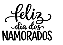 Adesivo Vinil para Balões - Feliz dia dos Namorados - Frase pronta para aplicar - Imagem 1