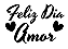 Adesivo Vinil para Balões - Feliz dia Amor - Imagem 1