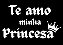 Adesivo Vinil p/ Balões - Te amo Princesa - Frase pronta p/ aplicar - Imagem 2