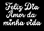 Adesivo Vinil para Balões - Feliz dia amor da minha vida - Imagem 2