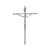 Crucifixo Pequeno Estilizado Parede 21 Cm Prata R 06 - Imagem 1