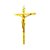 Crucifixo Grande Em Metal Para Parede Tamanho 36 Cm Dourado  R23 - Imagem 1