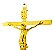 Crucifixo Grande Em Metal Para Parede Tamanho 36 Cm Dourado  R23 - Imagem 2