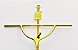 Crucifixo Estilizado para Paredes Tamanho 32 cm Cor Dourado R 79 - Imagem 4