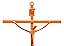 Crucifixo Parede Metal Cruz Chapa Tamanho 21 CM Cobre Rose Ref 18 - Imagem 2