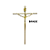 Crucifixo Estilizado Grande 52 cm Dourado R 77 com brinde - Imagem 1
