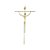 Crucifixo grande estilizado cruz quadrada tamanho 52 cm cor Prata R 77 - Imagem 1