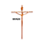 Crucifixo Estilizado Grande 52 cm Cobre R 77 com brinde - Imagem 1