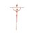 Crucifixo estilizado para paredes cristo grande tamanho  52 cm cor Cobre  R 77 - Imagem 1