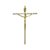 Crucifixo Pequeno Estilizado Parede 21 Cm Dourado R 06 - Imagem 1