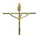 Crucifixo Pequeno Estilizado Parede 21 Cm Dourado R 06 - Imagem 2