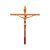 Crucifixo para Parede Cruz chapa Tamanho 28 cm Cor Cobre R 40 - Imagem 1
