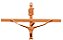 Crucifixo para Parede Cruz chapa Tamanho 28 cm Cor Cobre R 40 - Imagem 2