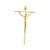 Crucifixo grande estilizado cruz quadrada tamanho 52 cm cor Dourado R 80 - Imagem 1