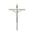 Crucifixo Parede Metal Cruz Chapa Tamanho 21 CM Cor Prata  Ref 18 - Imagem 1