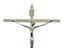 Crucifixo Parede Metal Cruz Chapa Tamanho 21 CM Cor Prata  Ref 18 - Imagem 2