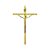 Crucifixo Parede Metal Cruz chapa Tamanho 21 Cor D0urado cm Ref 18 - Imagem 1