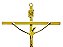 Crucifixo Parede Metal Cruz chapa Tamanho 21 Cor D0urado cm Ref 18 - Imagem 2