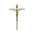 Crucifixo para Parede Tradicional Tamanho 24 Cm Cor Dourado R33 - Imagem 1
