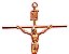 Crucifixo para parede Tradicional Tamanho 24 Cm Cor Cobre  R33 - Imagem 2