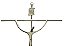 Crucifixo Estilizado para Paredes Tamanho 32 cm Cor Prata R 79 - Imagem 2