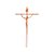 Crucifixo Estilizado para Paredes Tamanho 32 cm Cor Cobre R 79 - Imagem 1