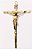 Crucifixo Grande Em Metal Para Parede Tamanho 36 Cm Ouro Velho R 23 - Imagem 1