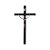 Crucifixo Cristo Estilizado Grande Cruz Madeira Tamanho 56 cm Cor Prata R 94 - Imagem 1