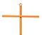 Cruz em chapa para paredes tamanho 24 CM Cor Dourada  Prata  Cobre R54 - Imagem 4