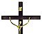Crucifixo Cristo Estilizado Grande Cruz Madeira Tamanho 56 cm Cor Dourado R 94 - Imagem 2