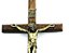 Crucifixo Cruz em Madeira Tamanho 24 cm Cor Ouro Velho R 104 - Imagem 2