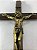 Crucifixo Cruz em Madeira Tamanho 18 cm Cor Ouro Velho R 104 - Imagem 4