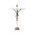 Crucifixo Tradicional com Base para mesas e balcões  tamanho 30 cm Cor Prata R 13 - Imagem 1