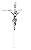 Crucifixo Tradicional Cruz em Chapa de metal para parede 31 Cm Cor Prata R 17 - Imagem 1