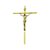 Crucifixo Tradicional para Parede Cruz Chapa 24 Cm Cor Dourado R 74 - Imagem 1