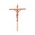 Crucifixo Tradicional para Parede Cruz Chapa 24 Cm Cor Cobre R 74 - Imagem 1