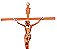 Crucifixo Tradicional para Parede Cruz Chapa 24 Cm Cor Cobre R 74 - Imagem 2