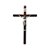 Crucifixo Cruz em Madeira Padrão Embuia Tamanho 40 cm R 100 Cor Prata - Imagem 1