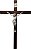 Crucifixo Cruz em Madeira Padrão Embuia Tamanho 40 cm R 100 Cor Prata - Imagem 2