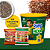 Combo Equilíbrio: Biscoito de Polvilho Avuador Sabor Tradicional + Sabor Chia e Linhaça + Baldinho - Caixa com 68 pacotes de 30g - Imagem 1