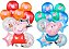 11 Balões Peppa Pig e Mom ou George e Dad Latex e Metalizado - Imagem 2