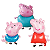 Balão Peppa Pig Decoração Aniversário Peppa ou George Unidade - Imagem 1