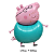 Balão Peppa Pig Decoração Aniversário Peppa ou George Unidade - Imagem 5