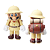 Bonecos Super Mario Bros Luigi Yoshi Cogumelo Conjunto 5 Peças - Imagem 8